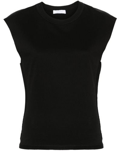 Rabanne Chain-detail Cotton T-shirt - Black