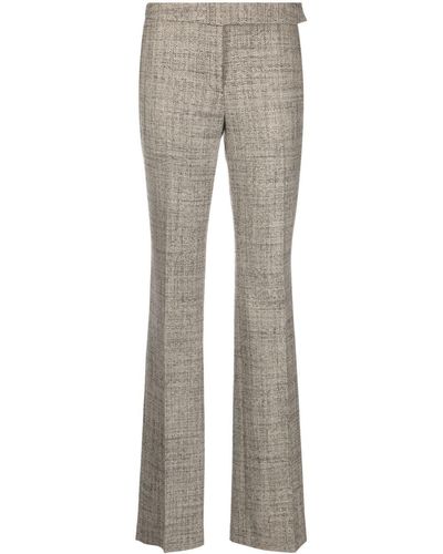 Stella McCartney Pantalon de tailleur en laine - Gris