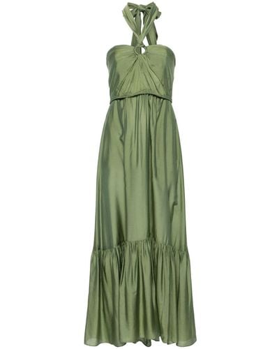 Diane von Furstenberg Robe longue Inez à design sans bretelles - Vert