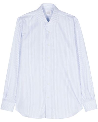 Mazzarelli Striped Cotton Shirt - White