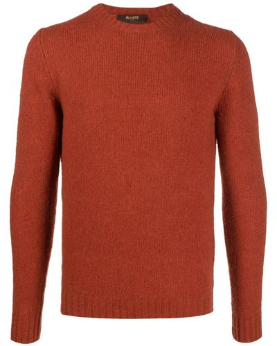 Moorer Orvieto-exp Crew-neck Sweatshirt - Red