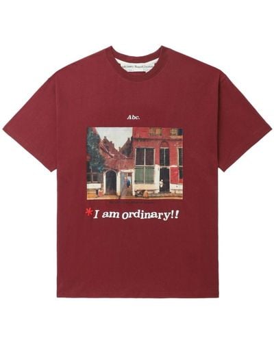 Advisory Board Crystals I Am Ordinary Cotton T-shirt - Red