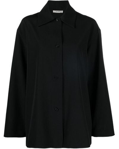 The Row Rigel ウールシャツ - ブラック