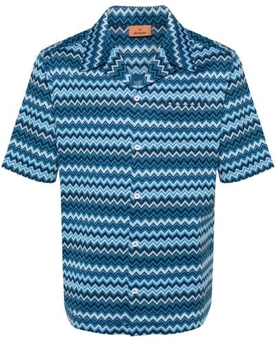 Missoni Zigzag Cotton Shirt - Blue