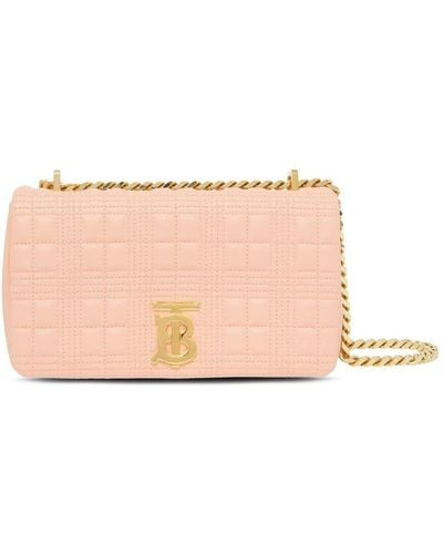 Burberry Small Quilted Lola Bag - Pink