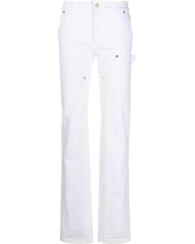 Filippa K Panelled Straight-leg Jeans - White