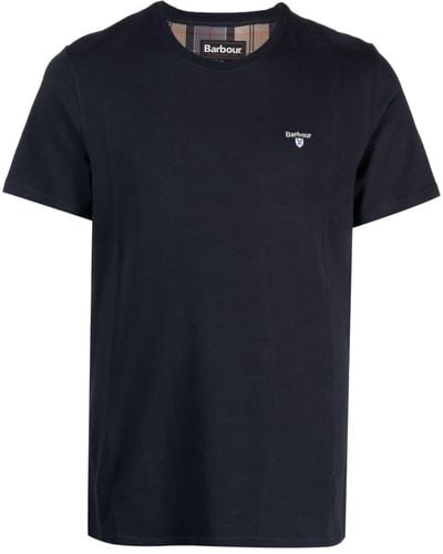 Barbour ロゴ Tシャツ - ブラック