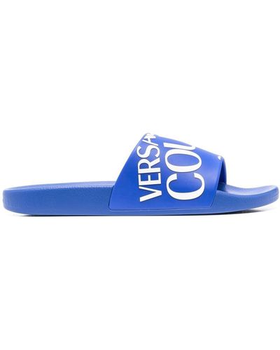 Versace ロゴ サンダル - ブルー