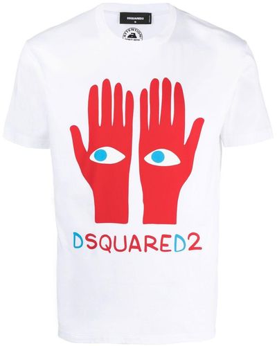 DSquared² Hand Logo-print T-shirt - Red