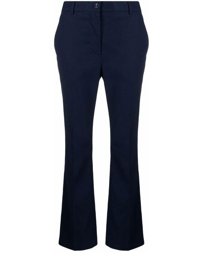 Boutique Moschino High-rise Flared Trousers - Blue