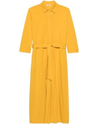 Circolo 1901 Belted Midi Dress - Yellow