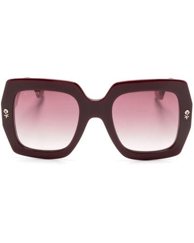 Etro Mania Sonnenbrille mit eckigem Gestell - Pink