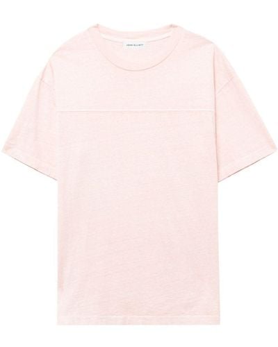 John Elliott Mélange-effect T-shirt - Pink