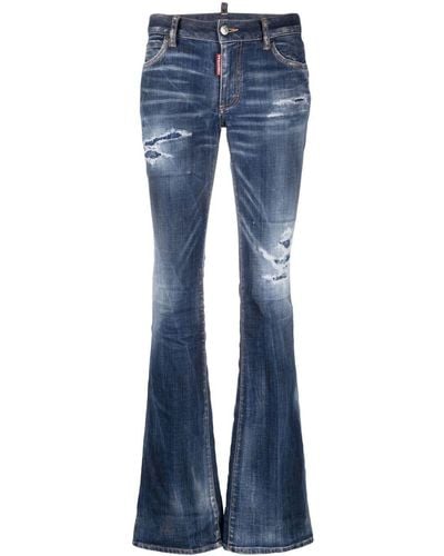 DSquared² Flared Denim Jeans - Blue