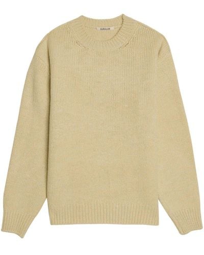AURALEE Chunky-knit Wool Sweater - Natural