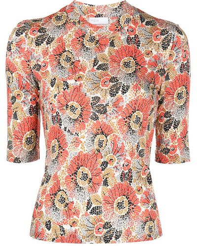 Rosetta Getty Floral-print Jersey T-shirt - Multicolor