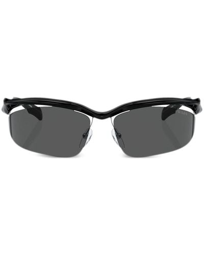 Prada Prada Pr A25s Geometric Frame Sunglasses - Black