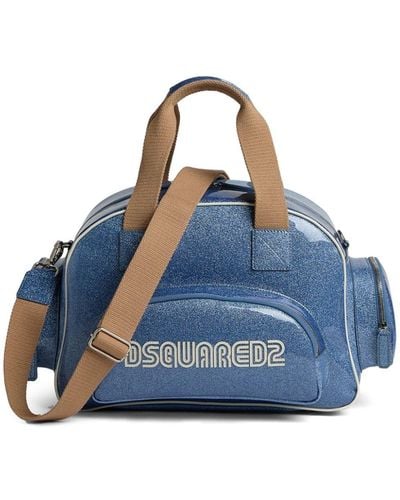 DSquared² Handtasche mit Logo-Print - Blau