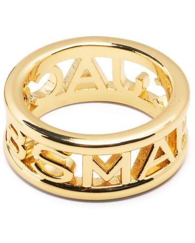 Marc Jacobs Ring Met Monogram - Metallic
