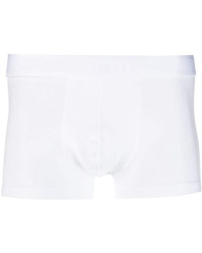 Sunspel Shorts mit Logo-Print - Weiß