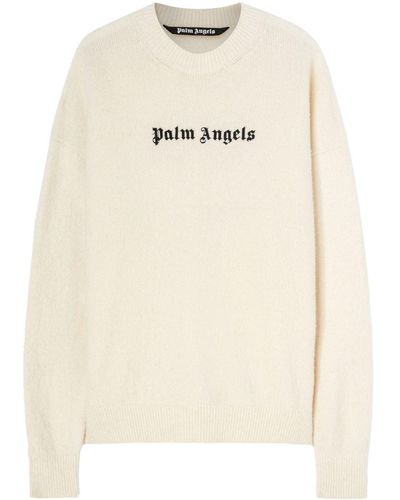Palm Angels Jersey con logo bordado - Blanco
