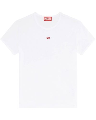 DIESEL T-uncutie-long-d Cotton T-shirt - White