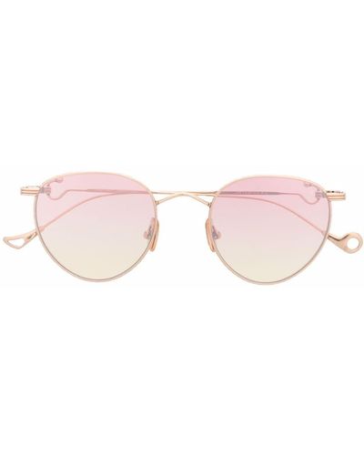 Eyepetizer Sonnenbrille mit rundem Gestell - Pink