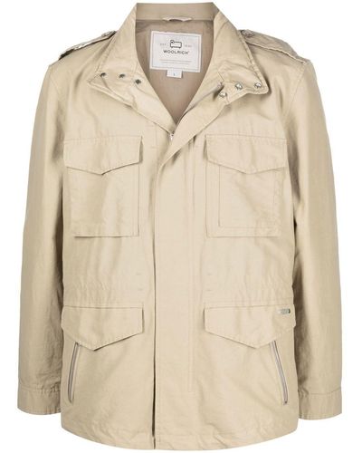 Woolrich Multi-pocket Military Jacket - Natural