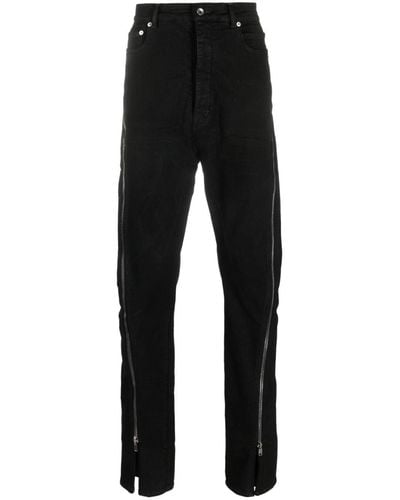 Rick Owens DRKSHDW Jeans con zip Bolan Banana - Nero