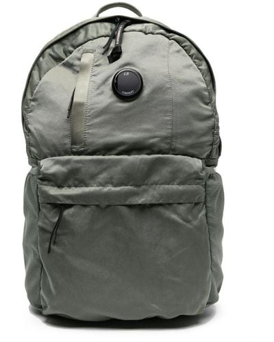 C.P. Company Lens-detail Satin-finish Backpack - Gray