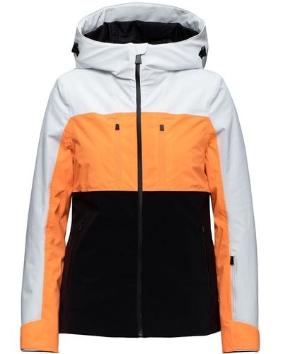 Aztech Mountain Ajax Color-block Puffer Jacket - Orange