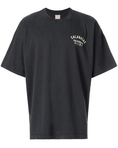 Yeezy T-Shirt mit 'Calabasas'-Print - Grau