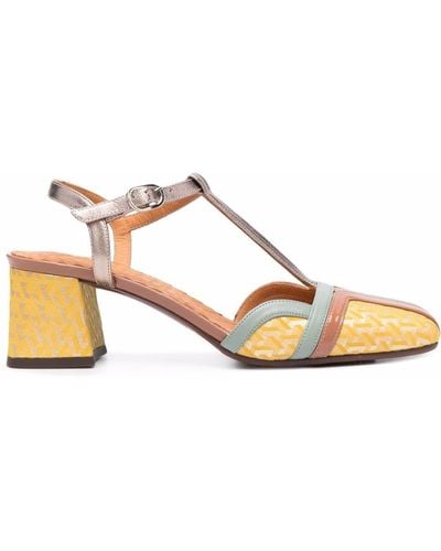 Chie Mihara Vorita Leather Sandals - Yellow