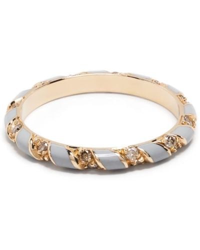 Alice Cicolini 14kt Yellow Gold Candy Diamond Ring - White