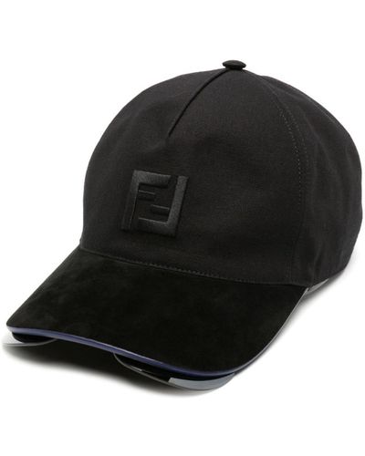 Fendi Shield Lens-integrated Baseball Cap - Black