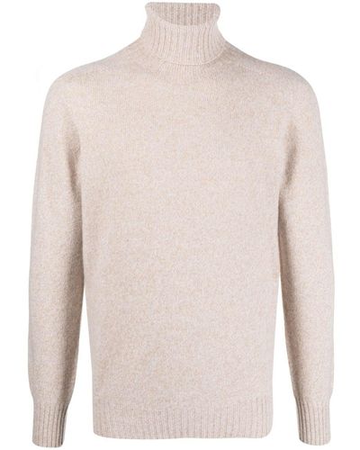 Altea Knitted Roll-neck Sweater - White