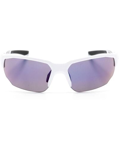 Under Armour Half-rim Geometric Sunglasses - Purple