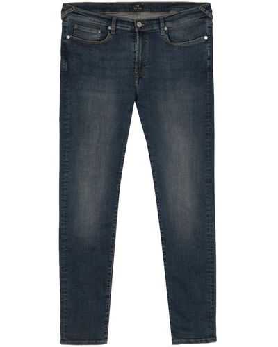 PS by Paul Smith Low-rise Straight-leg Jeans - Blue