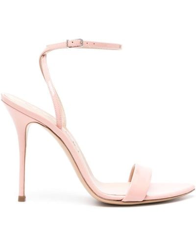 Casadei Superblade 100mm Patent Sandals - Pink