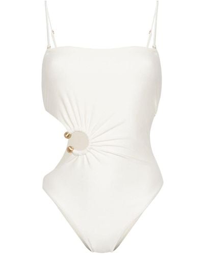 Cult Gaia Alta Cut-out Swimsuit - White