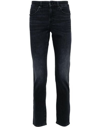 BOSS Halbhohe Slim-Fit-Jeans - Blau