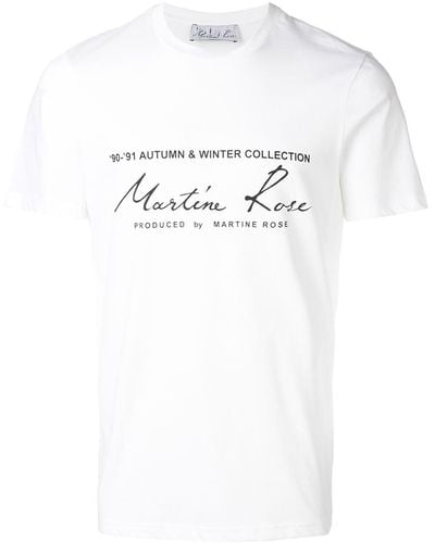 Martine Rose Printed logo T-shirt - Weiß
