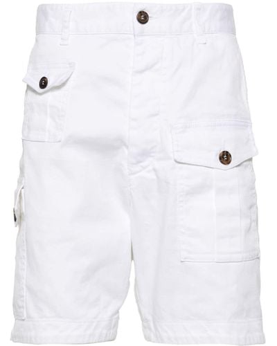 DSquared² Sexy Cargo Shorts - White
