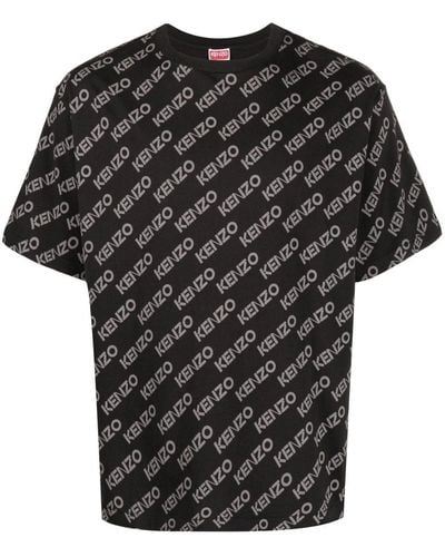KENZO T-shirt con stampa - Nero