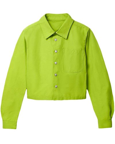 Camper Button-up Shirt Jacket - Green