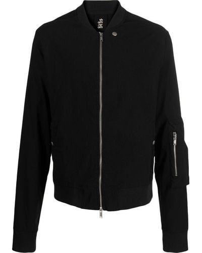 Thom Krom Bomber con zip - Nero