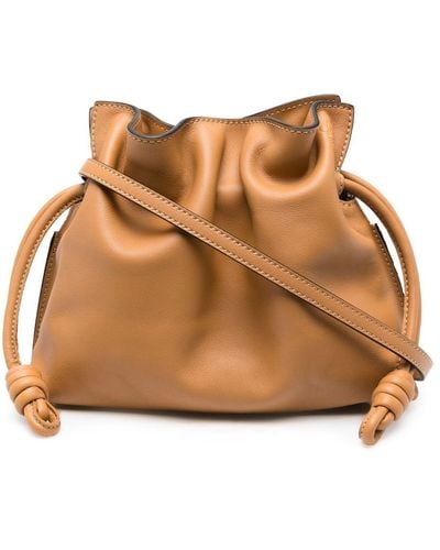Loewe Mini Flamenco Clutch Bag - Brown