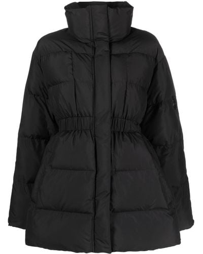 Pinko Logo-plaque Padded Coat - Black