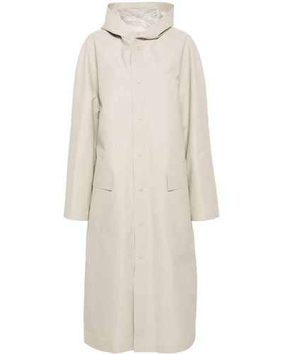 Balenciaga Cappotto con cappuccio - Bianco