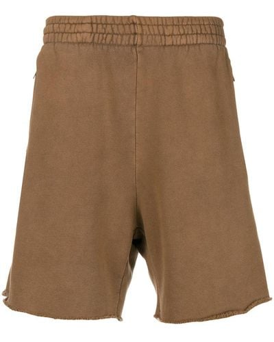 Yeezy High Waisted Track Shorts - Brown